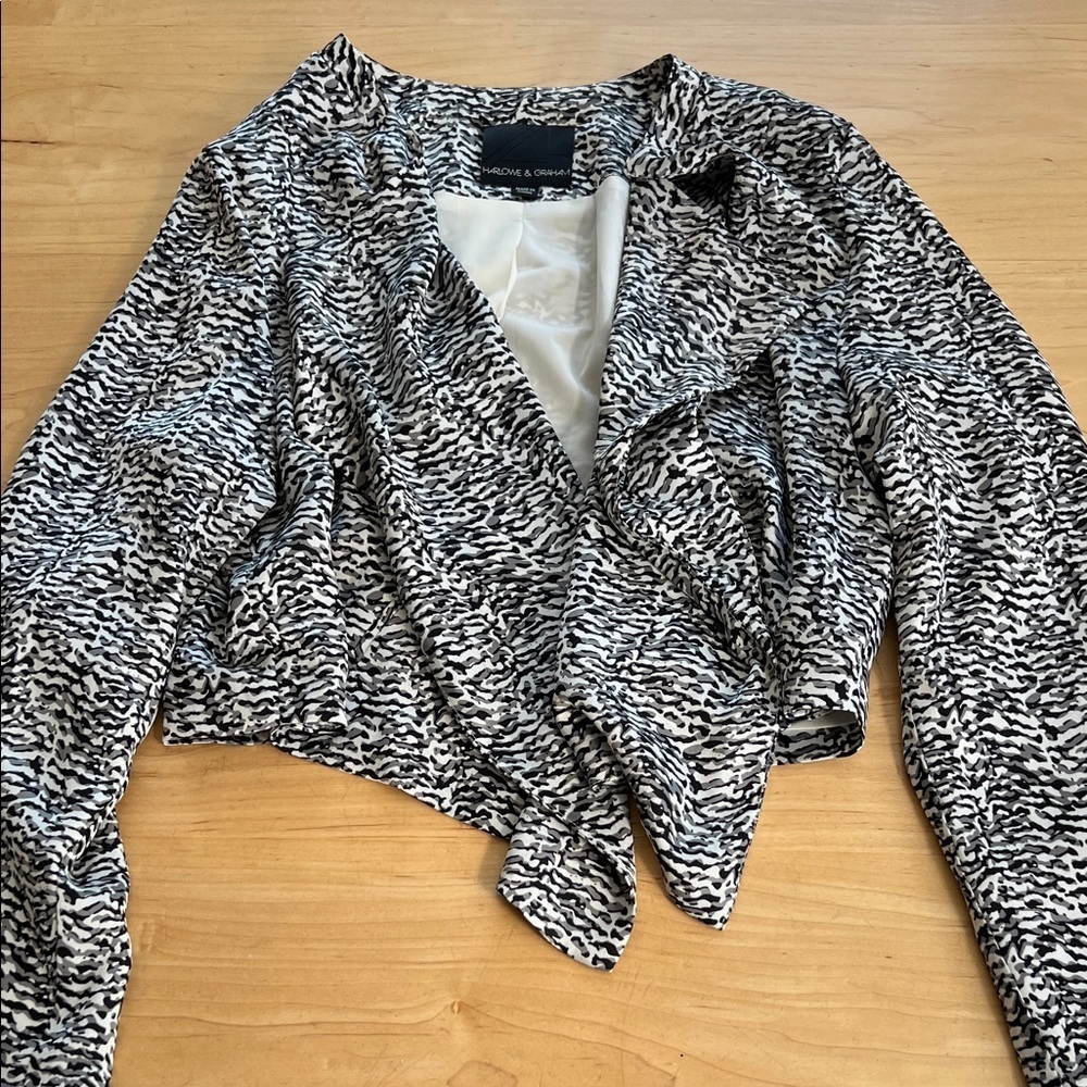Harlow & Graham Zebra Print Blazer